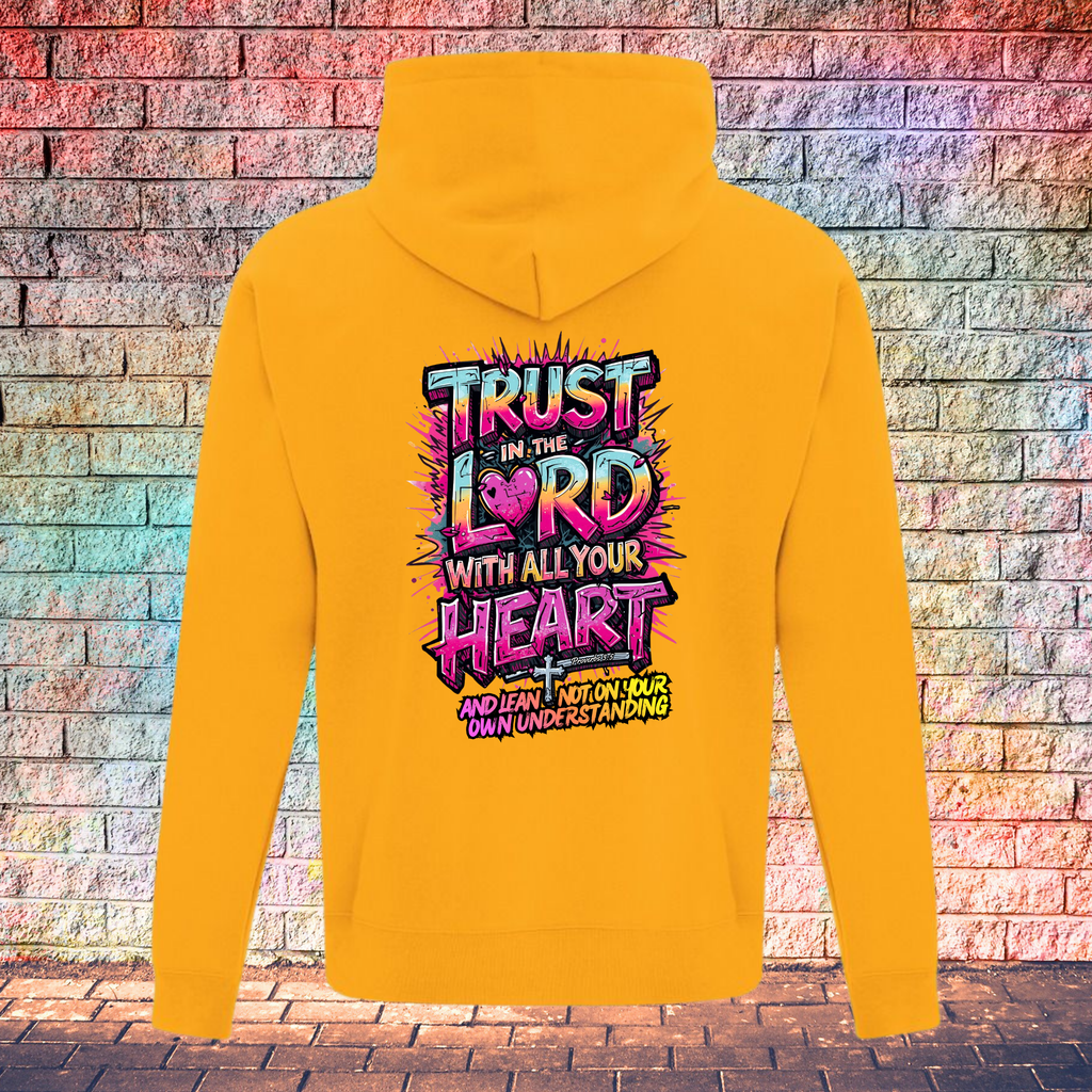 Trust In The Lord With All Your Heart And Lean Not On Your Own Understanding - Youth Hoodie