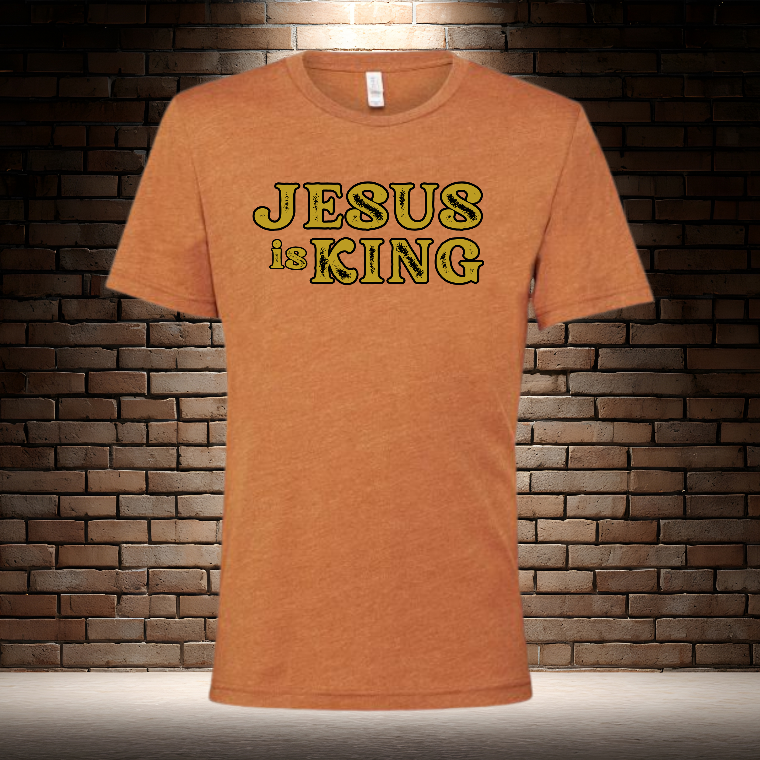 Jesus Is King - Rustic Gold