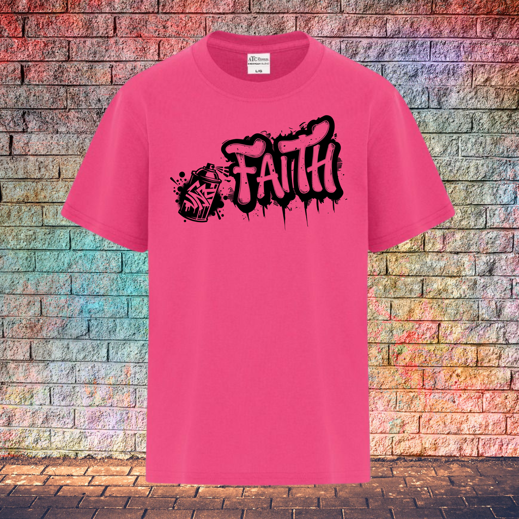 Faith Graffiti Spray - Youth T-Shirt