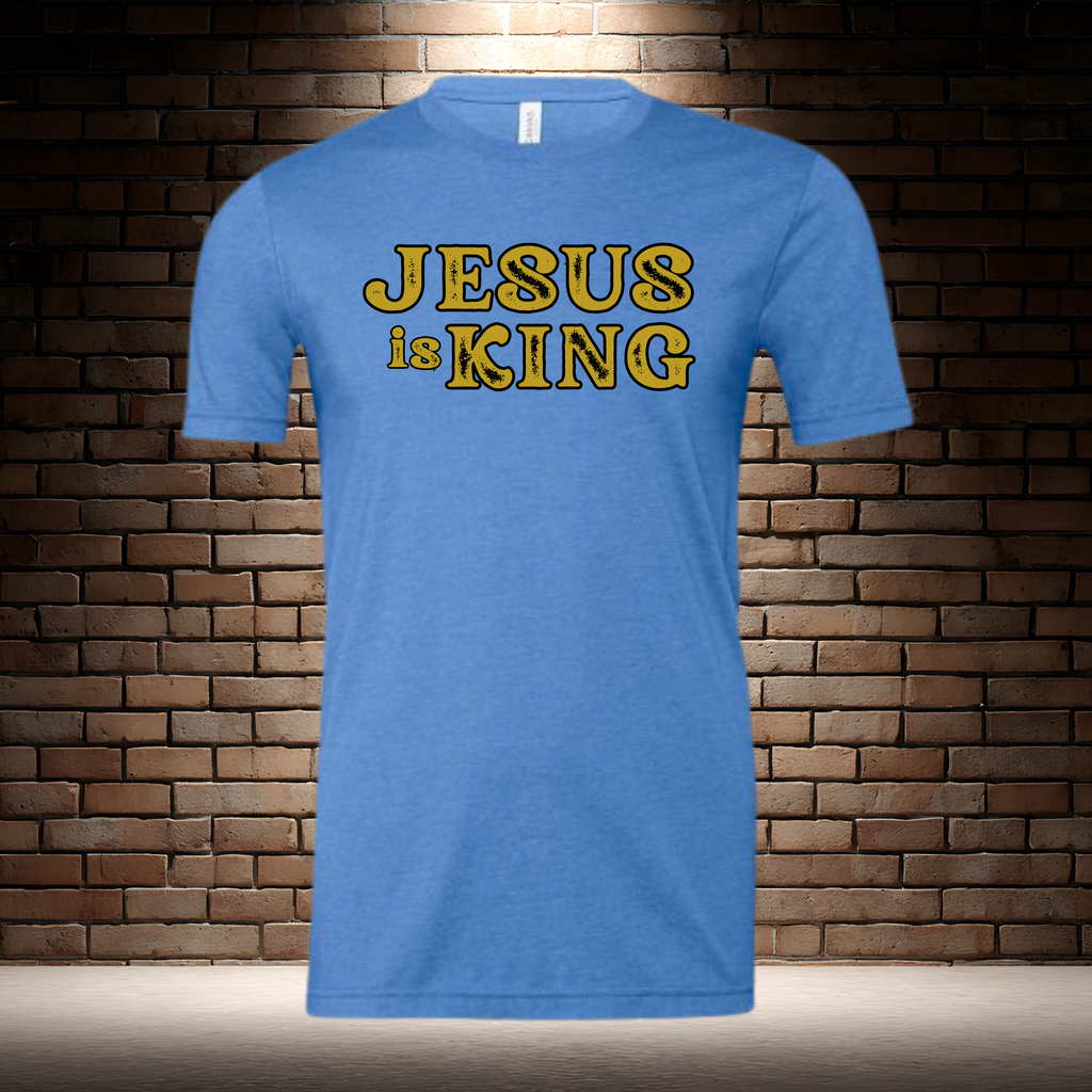Jesus Is King - Rustic Gold